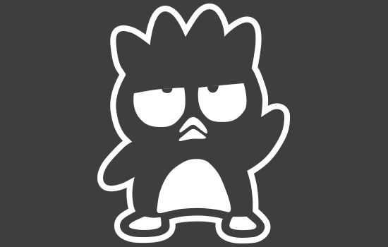 Aufkleber - Badtz Maru Negativ Aufkleber - Badtz Maru Negativ