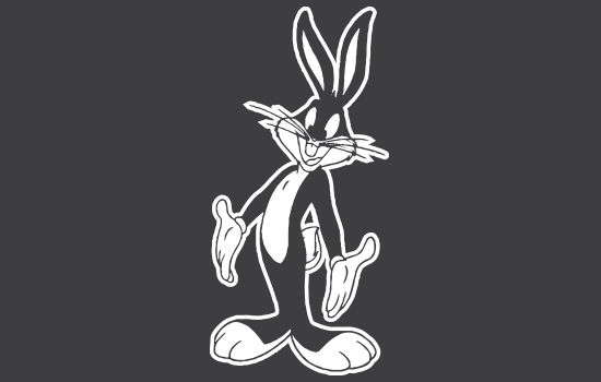 Aufkleber - Bugs Bunny Negativ Aufkleber - Bugs Bunny Negativ