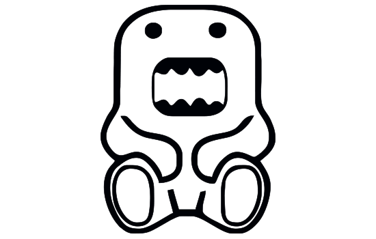 Aufkleber - Domo-Kun  Aufkleber - Domo-Kun