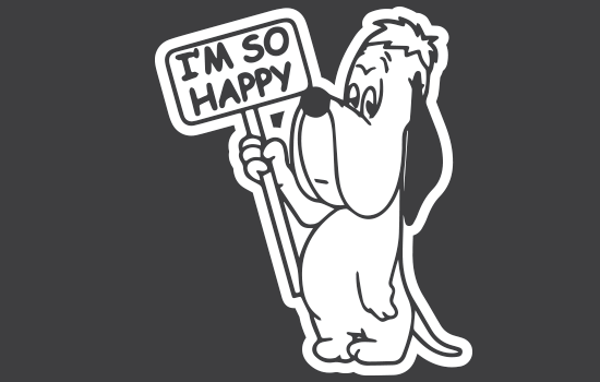 Aufkleber - Droopy Drops Negativ Aufkleber - Droopy Drops Negativ