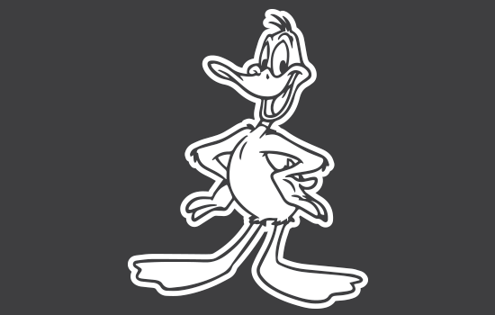 Aufkleber - Duffy Duck Negativ Aufkleber - Duffy Duck Negativ