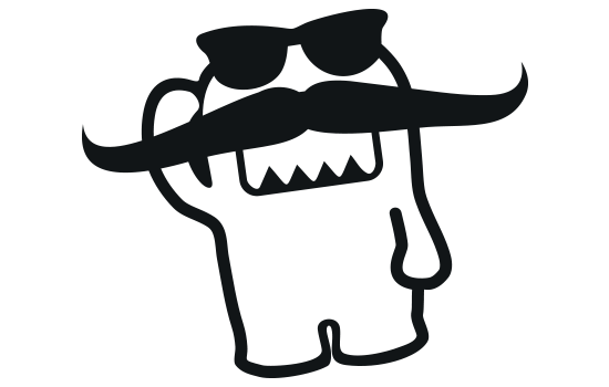 Aufkleber - Domo-Kun El Mustacho  Aufkleber - Domo-Kun El Mustacho