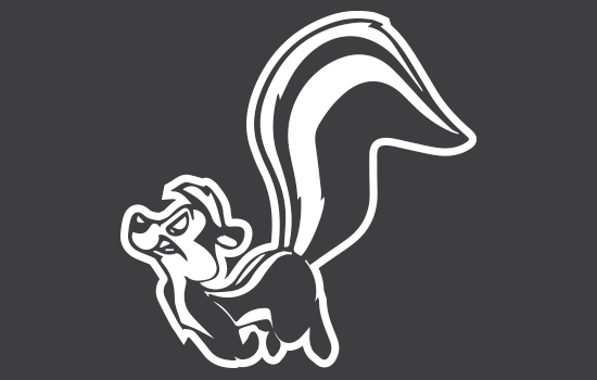 Aufkleber - Pepé le Pew Negativ Aufkleber - Pepé le Pew Negativ
