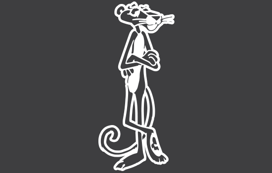 Aufkleber - Pink Panther Negativ Aufkleber - Pink Panther Negativ