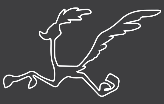 Aufkleber - Roadrunner Negativ Aufkleber - Roadrunner Negativ