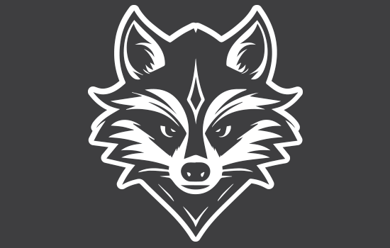 Aufkleber - Rocket Raccoon Head Negativ