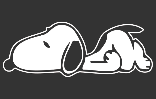 Aufkleber - Snoopy Negativ Aufkleber - Snoopy Negativ