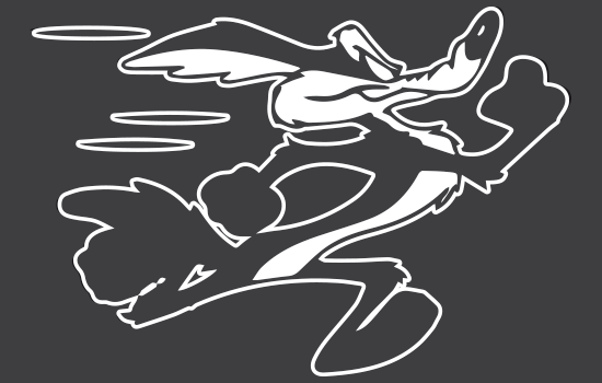 Aufkleber - Wile E. Coyote ThreeNegativ Aufkleber - Wile E. Coyote ThreeNegativ