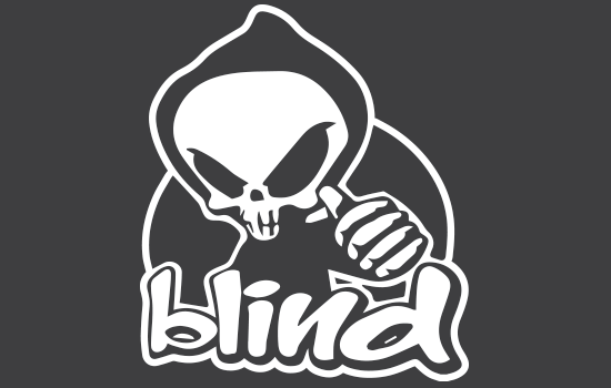Aufkleber - Blind Logo Negativ Aufkleber - Blind Logo Negativ