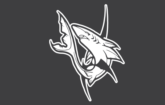 Aufkleber - Shark Tribaled  Negativ Aufkleber - Shark Tribaled  Negativ