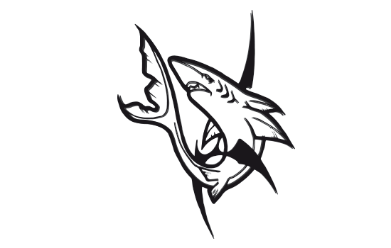Aufkleber - Shark Tribaled  Aufkleber - Shark Tribaled