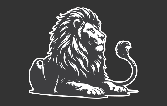Aufkleber - Lion Head Negativ Aufkleber - Lion Head Negativ