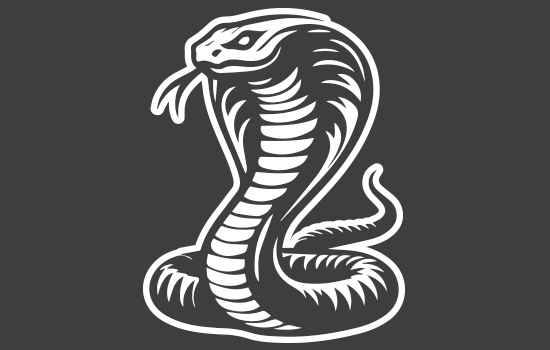 Aufkleber - Venomous Cobra Negativ Aufkleber - Venomous Cobra Negativ