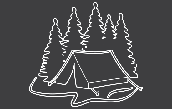 Aufkleber - Camping Negativ Aufkleber - Camping Negativ