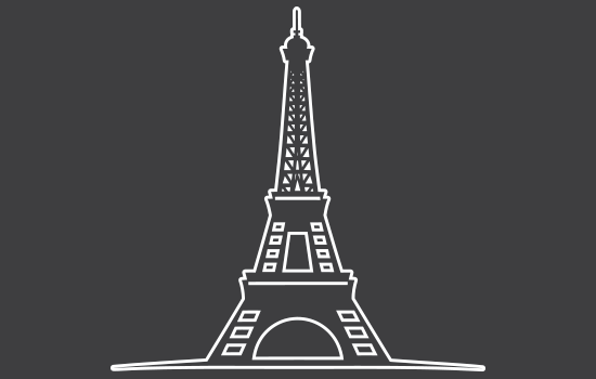 Aufkleber - Eiffeltower Negativ Aufkleber - Eiffeltower Negativ