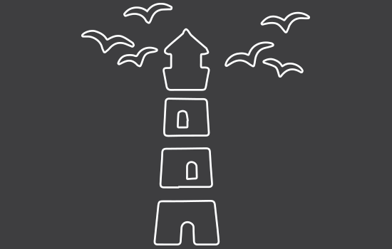 Aufkleber - Lighthouse Negativ Aufkleber - Lighthouse Negativ