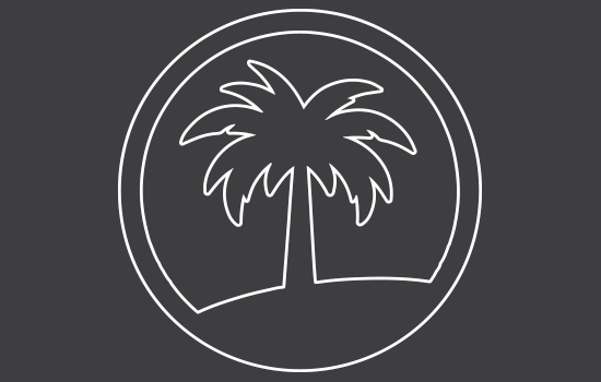 Aufkleber - Palms Negativ Aufkleber - Palms Negativ