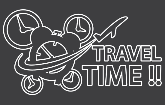 Aufkleber - Travel Time Negativ Aufkleber - Travel Time Negativ
