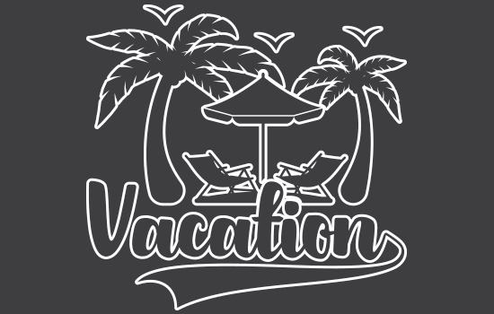 Aufkleber - Vacation Negativ Aufkleber - Vacation Negativ