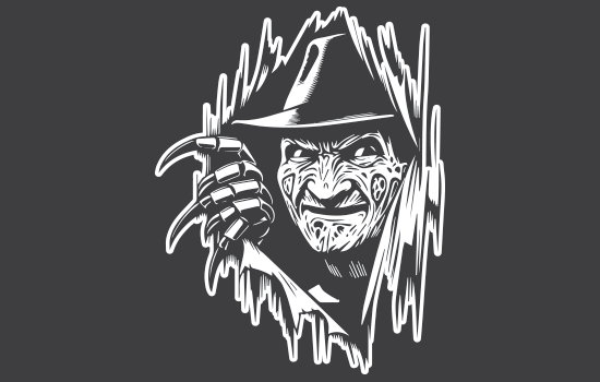 Aufkleber - Freddy KruegerNegativ Aufkleber - Freddy Krueger Negativ