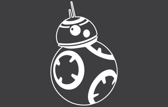 Aufkleber - BB-8Negativ Aufkleber - BB-8 Negativ
