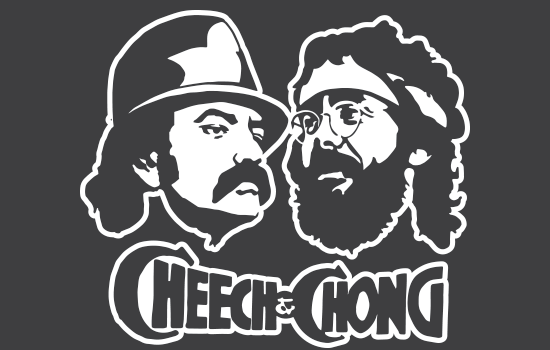 Aufkleber - Cheech & Chong Negativ Aufkleber - Cheech & Chong Negativ