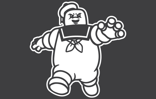 Aufkleber - Ghostbusters TwoNegativ Aufkleber - Ghostbusters TwoNegativ