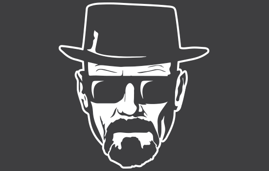 Aufkleber - Heisenberg, Breaking Bad Negativ Aufkleber - Heisenberg, Breaking Bad Negativ