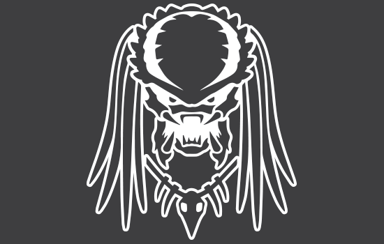 Aufkleber - PredatorNegativ Aufkleber - PredatorNegativ