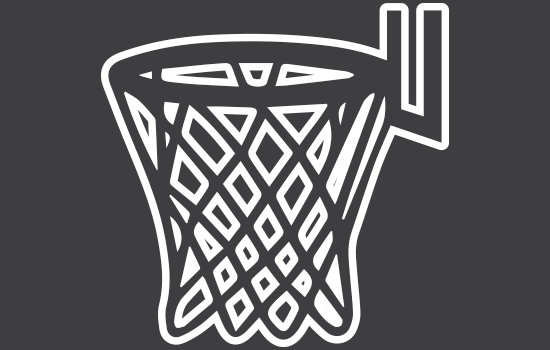 Aufkleber - BasketballNegativ Aufkleber - BasketballNegativ