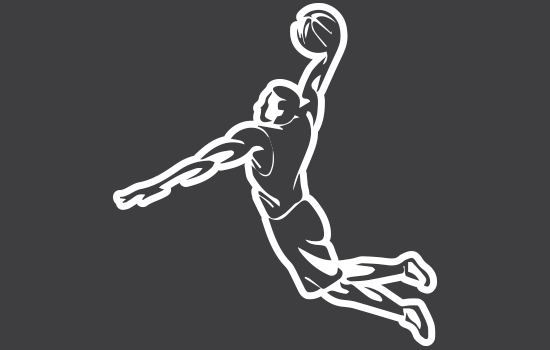 Aufkleber - BasketballNegativ Aufkleber - BasketballNegativ
