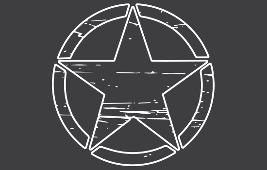 Aufkleber - Army Star Negativ Aufkleber - Army Star Negativ