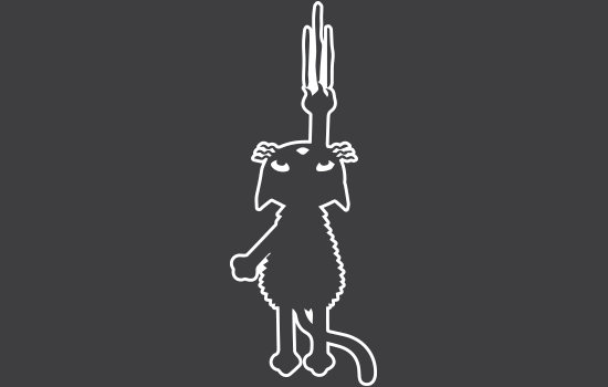Aufkleber - Catscratch Negativ Aufkleber - Catscratch Negativ