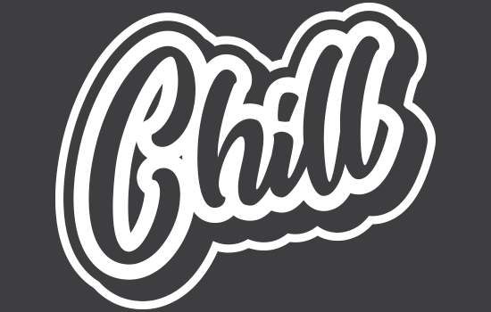 Aufkleber - Chill Negativ Aufkleber - Chill Negativ