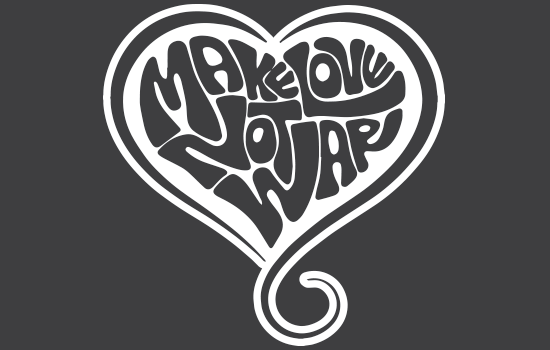 Aufkleber - Make Love Not War Negativ Aufkleber - Make Love Not War Negativ