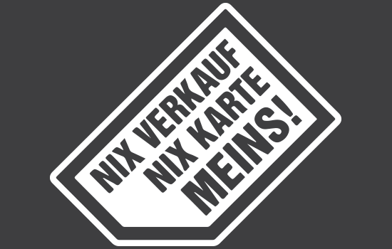 Aufkleber - Nix VerkaufNegativ Aufkleber - Nix VerkaufNegativ