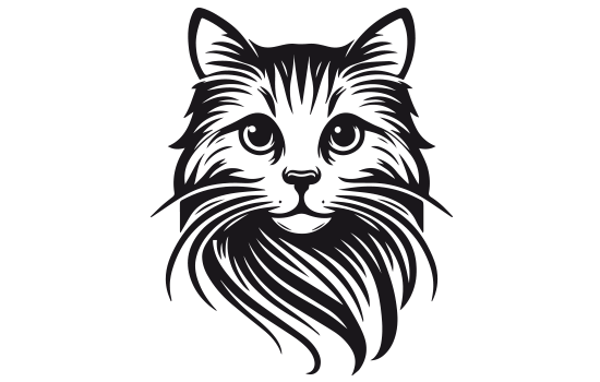 Aufkleber - Tribaled Cat Head Aufkleber - Tribaled Cat Head