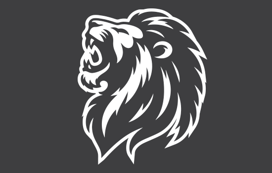Aufkleber - Tribaled Lion Head Negativ Aufkleber - Tribaled Lion Head Negativ